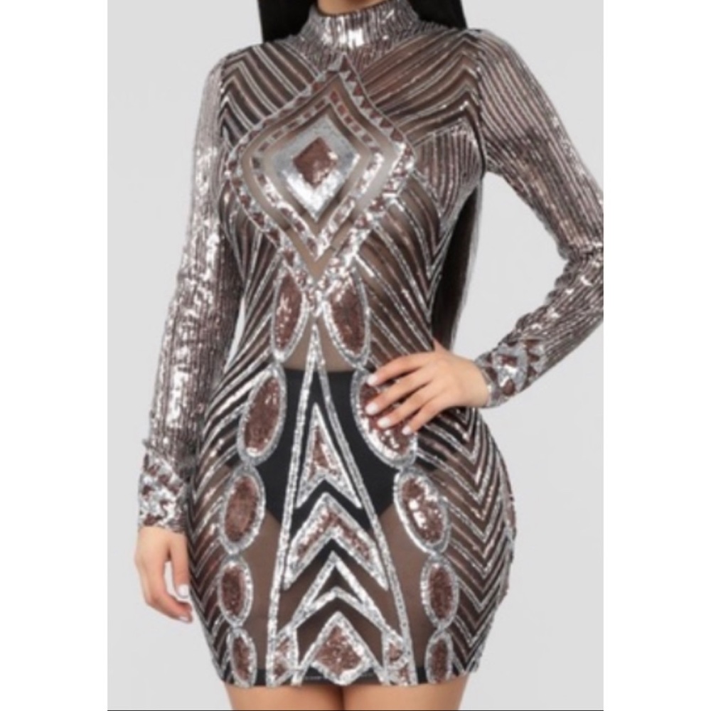 Plus size Sequin dress